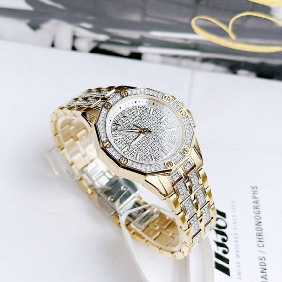 Bulova Diamond Two Tone Gold Watch Women\'s main image 6